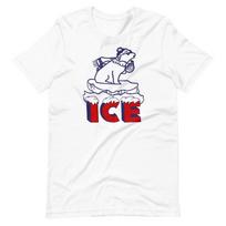COLD AS ICE Bagged Ice Graphic Vintage Style Retro Tee Short-Sleeve 100% Cotton T-shirt Mens Tees Top 4XL