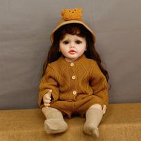 Reborn Baby Doll Žaisliukas Mergaitei Kaip Tikra 55CM Įsišaknijusiais Plaukais Pilnai Silikoninė Princesė Toddler Bebe Reborn Kalėdinė dovana vaikams