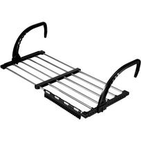 New Foldable Radiator Drying Rack Extendable Clothes Drying Hanger Stainless Steel 42-72cm Shoes Towels Drying Rack for Balcony 32*(42-72)cm