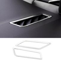 Skirtas Volkswagen VW Golf 8 MK8 2022 nerūdijančio automobilio centrinės konsolės oro kondicionieriaus ventiliacijos angos dangtelio apdailai sidabras