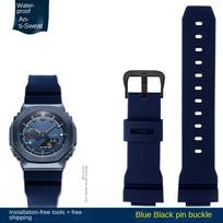 Skirta Casio G-Shock GM-2100 GM-S2100 GA-2100 GM-5600/GA5600 Dervos laikrodžio dirželis vyrams Juodas žalias mėlynas Guminis Sportinis prakaitui atsparus laikrodžio dirželis 16mm