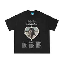 Madison Beer The Locket Tour 2026 T-Shirts Pure Cotton Fashion Casual Summer Graphic Unisex Fans Short Sleeve Vintage Tops S juoda