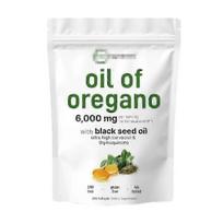 1-3x Origano aliejus Juodųjų kmynų aliejus 6000 mg Mitybos želė ir kramtomoji forma 300 vnt., Be glitimo & Imuninės sistemos palaikymas 1pcs