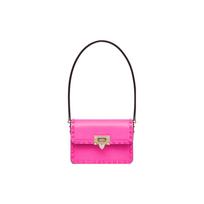Valentino Rockstud 23 Reguliuojama peties rankena Kabliuko užsegimas Kniedėtas kraštas Odinė rankinė ant peties Moteriškos rankinės Rožinė W2B0M42AZSUWT Gift Set(Basic Set+Box+Shopping Bag)