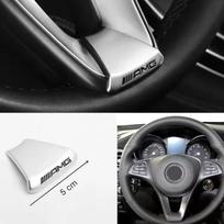 Metalinė Automobilio Vairo Logotipo Lipduko Apdaila Mercedes Benz AMG GLC GLA GLB GLE GLS CLA W204 W205 W169 W176 Priedai