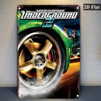 HD Tin Sign Need for Speed Underground  Wall Decor  Retro Racing Game Metal Poster for Gamer Room Man Cave Garage 20x30cm（7.8x11.8inch）