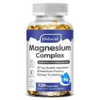 Magnesium Glycinate 500 Mg Dietary Supplement, 120 Capsules Per Bottle 120 Capsules