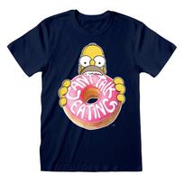 Simpsons Donut Official Merchandise 100% Cotton T-shirt Mens Tees Top M/L/XL - New- S