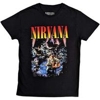 Oficialiai licencijuoti Nirvana Unplugged vyriški juodi 100% medvilnės marškinėliai Vyriški marškinėliai Viršus Kurt Cobain marškinėliai XL