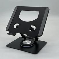 360° pasukamas planšetinio kompiuterio stovas Reguliuojamas sulankstomas stalinio stovo laikiklis, suderinamas su 4,7–12 colių Ipad Pro/Air/Min nešiojamojo kompiuterio planšetiniu kompiuteriu 2028-black