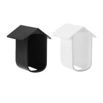 2Pcs Silicone Security Camera Protective Case Waterproof Anti-Scratch Camera Case Dustproof Protective Skin Cover for EufyCam 2C 1PCS Black