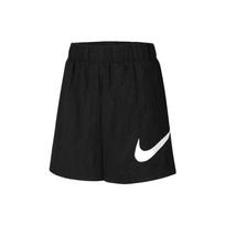 Nike Sportinis Laisvalaikio Austas Didelis Logotipas Vienspalvės Aukšto Liemens Laisvos Šortai Moteriški Apatiniai Juodi DM6740-010 S
