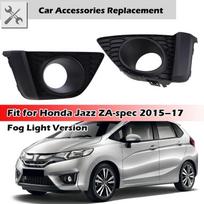 Automobilio rūko žibinto rėmelio dangtelio grotelės Tinka Honda Jazz FIT 2015 – 2017 Priedai Priekinio buferio žibinto grotelės Be Fog Lamp Cover R