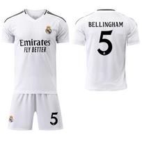 2024-25 Real Madrid namų marškinėliai #9Mbappé #7 Vinícius #8 Kroos #5 Bellingham Futbolo marškinėliai 20