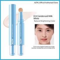 AZTK High Fit Color Corrector Liquid Concealer Pen Highlighter Stick Brightener Contouring Moisturizing Lightweight Powder Cream 01