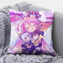 No game no life Zero Shiro Sora Pillow Covers Home Sofa Cushion Covers and Aecorative Custom 30X30cm
