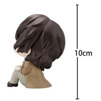 BSD Anime figures Dazai Osamu toy look up figure big head figure Nakajima Atsushi figurine pvc statue decoration collection gift 10CM