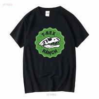 Parko sergėtojo vaikiški marškinėliai Rex Ranch Dinozauro Gimtadienio Velykų Viršus Vintage Skalbti Streetwear Grafinis Universalus Tampri - Vyriški... S įvairiaspalvis