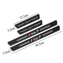 4 vnt. anglies pluošto automobilio durų slenksčio lipdukas Citroen DS3 DS4 DS5 DS7 DS Automobilio priedai