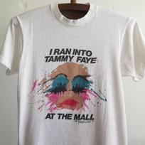 Vintažiniai Marškinėliai „Aš Susitikau Tammy Faye Prekybos Centre“ Tammy Faye Bakker 1987 m. Reti Unisex Marškinėliai XXXL gray