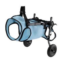 Pet Dog Wheelchair Car Dog Rehabilitation Walking Assist Cart Trainings Leg Pet Dog Scooter Lightweight Assistant Leg Trainings XS 0.5-3kg mėlyna