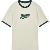 Puma Easy Miles Ss Ringer Laiskas apvalios kaklo trumpomis rankovėmis megztukas marškinėliai Unisex viršutiniai drabužiai 636294-87 XS