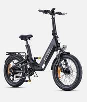 ENGWE L20 3.0 BOOST sulankstomas elektrinis dviratis – 135 km atstumas, 75 Nm sukimo momentas, pilna pakaba ir IPX7 atsparumas vandeniui juoda