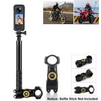 Laikiklis Gopro DJI Insta360 Motociklui Dviračiui Nematomas Selfie Stick Vairo