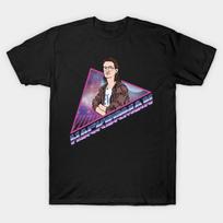 Men Black Print T-shirt Hackerman No-Cut Transfer Paper Print Cotton Tshirt 2XL juoda