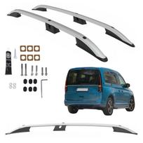 Stogo skersiniai Volkswagen Caddy Ford Transit Connect trumpas 2020 m. Sidabriniai