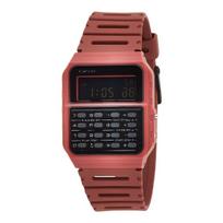 Laikrodis Casio Collection Vintage CASIO VINTAGE modelis CALCULATOR EDGY COLLECTION - Raudonas