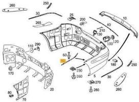 Mercedes-Benz CLK 220 CDI W209 RAIL DE Originalus A2098850121