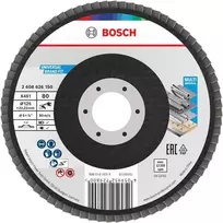 BOSCH laminuotas šlifavimo diskas X451, 125 × 22,23 mm, G80, T27 (2.608.626.150)