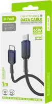 D-Fruit USB-C - USB-C kabelis DF160 1m tamsus mėlynas 50528 ()