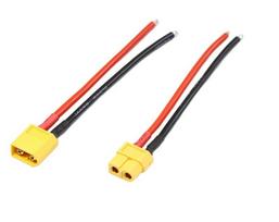 XT60 tipo jungtys (kištukas/lizdas), 100 mm, 32 V DC, 30 A (maksimalus 35 A)