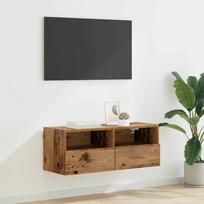 TV sieninė spintelė Senovinis medis 80 x 30 x 30 cm