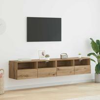 TV sieniniai spintelės 2 pcs Amatininkų ąžuolas 80 x 30 x 30 cm
