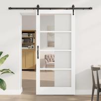 Slankios durys Balta ir juoda 93 x 202 cm