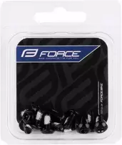 FORCE diskiniai varžtai TORX 25, 12 vnt. rinkinys, juodi