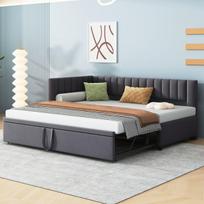 L formos sofa-lova su ištraukiama lova 90/180x200cm 1 vnt