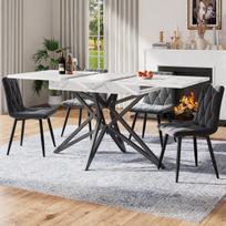 Valgomasis stalas su 4 kėdėmis, ištraukiamas, 120-160 cm, 3 dėžės