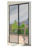 Wzlxcxxy Magnetinis moskitų tinklelis durims 95 × 210 cm, juodas