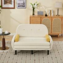 Dvivietė sofa-lova, reguliuojama atlošo, metalinis rėmas, 2 vnt