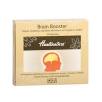 APTIEKAS PRODUKCIJA Healinature Brain Booster Smegenų veiklai su Ginkmedžiu ir GABA N32