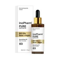 INOPHARM Pure Elements Bio Oils Rose + Argan veido aliejus 30 ml