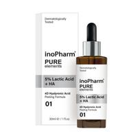 INOPHARM Pure Elements 5% pieno rūgštis + HA veido pilingas 30 ml