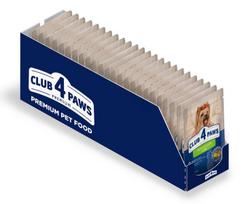 Club 4 Paws Premium mažų veislių šunims su vištiena, 100 g x 24 vnt.