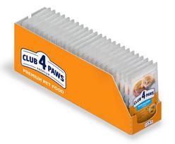 Club 4 Paws mažiems kačiukams su lašiša, 80 g x 24 vnt.