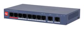 Switch|DAHUA|DH-CS4010-8ET2GT-110|Switch layer L2|8xRJ-45 ports|RJ-45 Ports Type Fast Ethernet (10/100)|2xGigabit Ethernet (copp