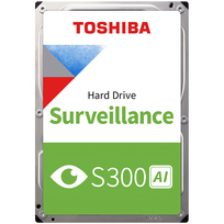 HDD Video Surveillance TOSHIBA S300 AI 8TB CMR, 3.5'', 512MB, 7200RPM, SATA, 64 cameras, 24/7, TBW: 550
